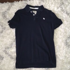 Navy blue Abercrombie polo shirt